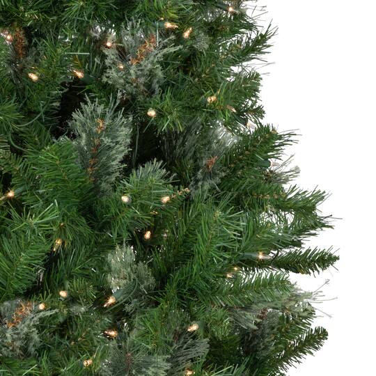 6.5ft. Pre-Lit Mixed Cashmere Pine Artificial Christmas Tree, Clear Lights